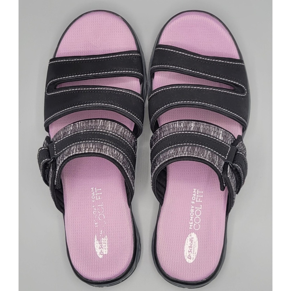 DR. SCHOLL'S Slip On Sandal Memory Foam Cool Fit Womens * Anna Slide * SIZE 10
